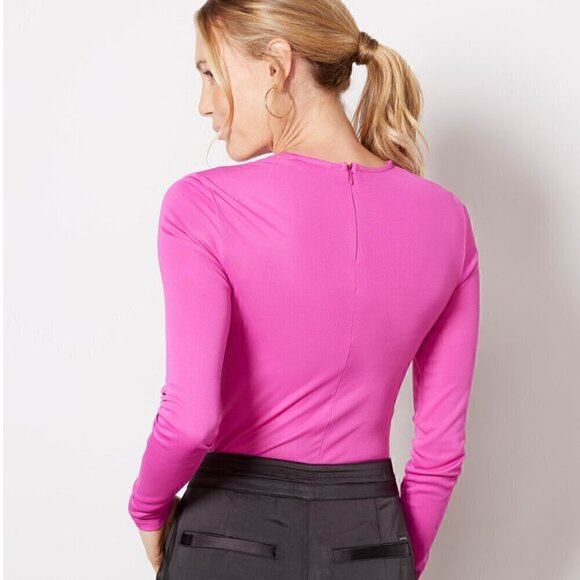 #32 NWOT FARM Rio Long Sleeve Bodysuit in Pink - Picture 3 of 8